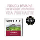 Birchall Great Rift Breakfast Tea sachet with Great Taste 2026 award badge