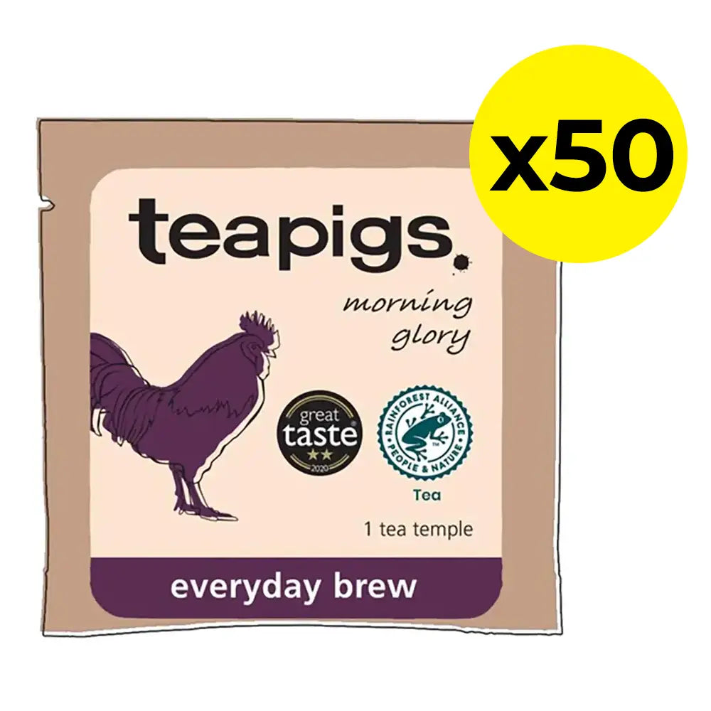 Teapigs Everyday Brew Tea Bags Tag & Envelope - Pack of 50