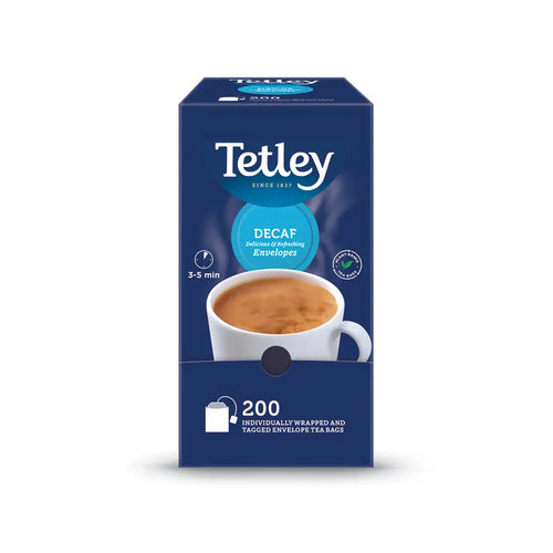 Tetley Decaf Tea Bags Tag & Envelope - Pack of 200
