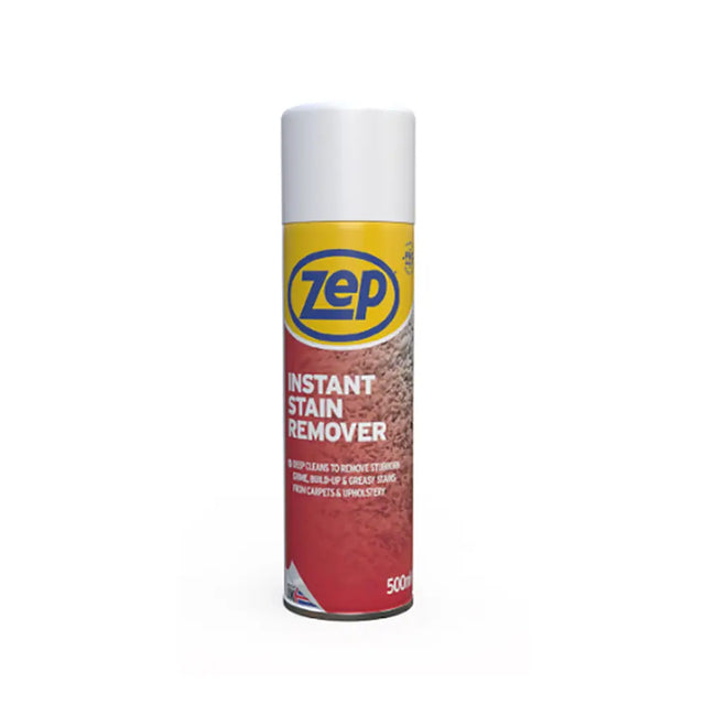 Zep Instant Stain Remover 500ml - a foam cleaning shampoo that deep cleans carpets and upholstery
