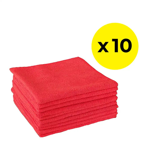 Microfibre Cleaning Cloths - Pack of 10