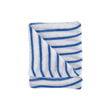 Washable blue stripe Knitted Cleaning & Dish Cloth - medium-weight - pack of ten 