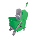 Green 25L Kentucky Wheeled Mop Bucket & Wringer lifestyle 