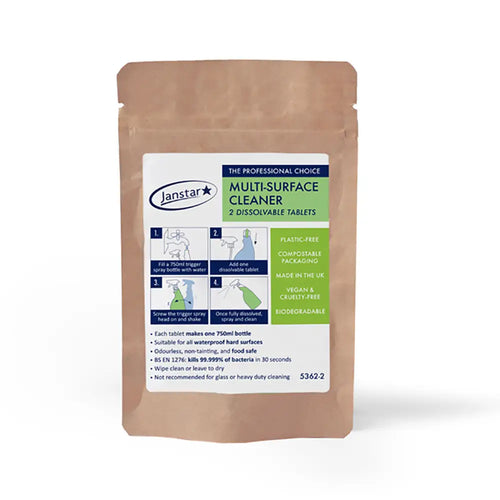 Janstar Multi-Surface Cleaner Dissolvable Tablets - Pack of 2