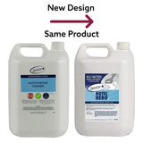 Two bottles of Janstar Hotel Hero with labels indicating new product name on a white background.