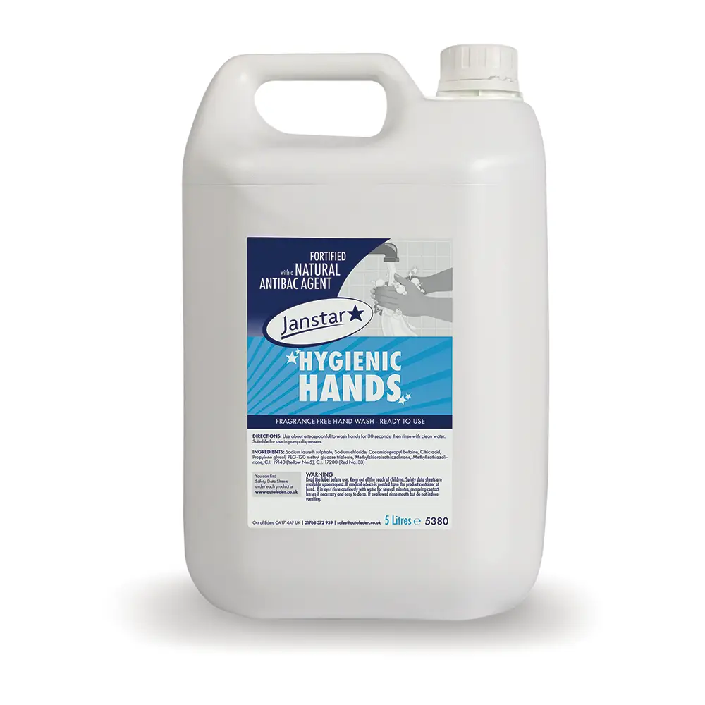 Janstar Hygienic Hands - Fragrance-Free Hand Wash 5L