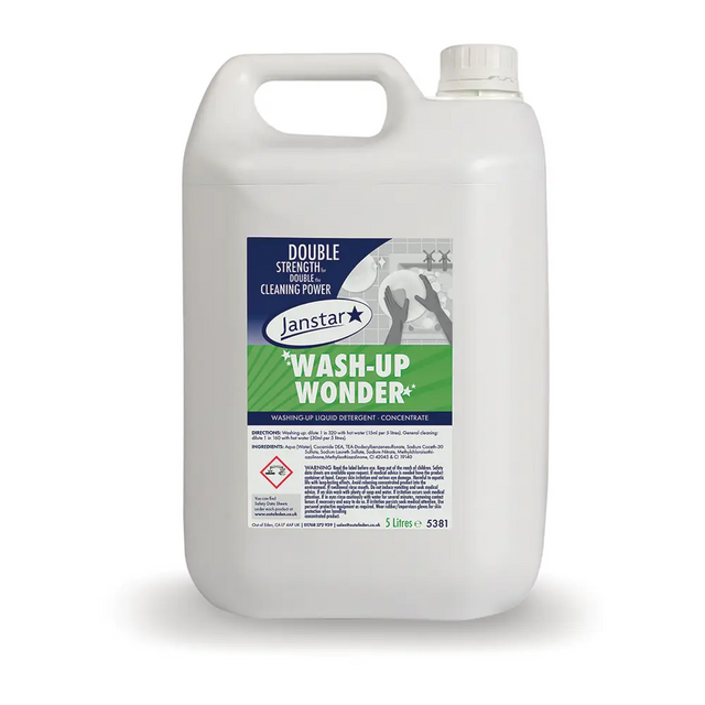 Janstar Wash-Up Wonder - Washing-Up Liquid Double Concentrate 5L