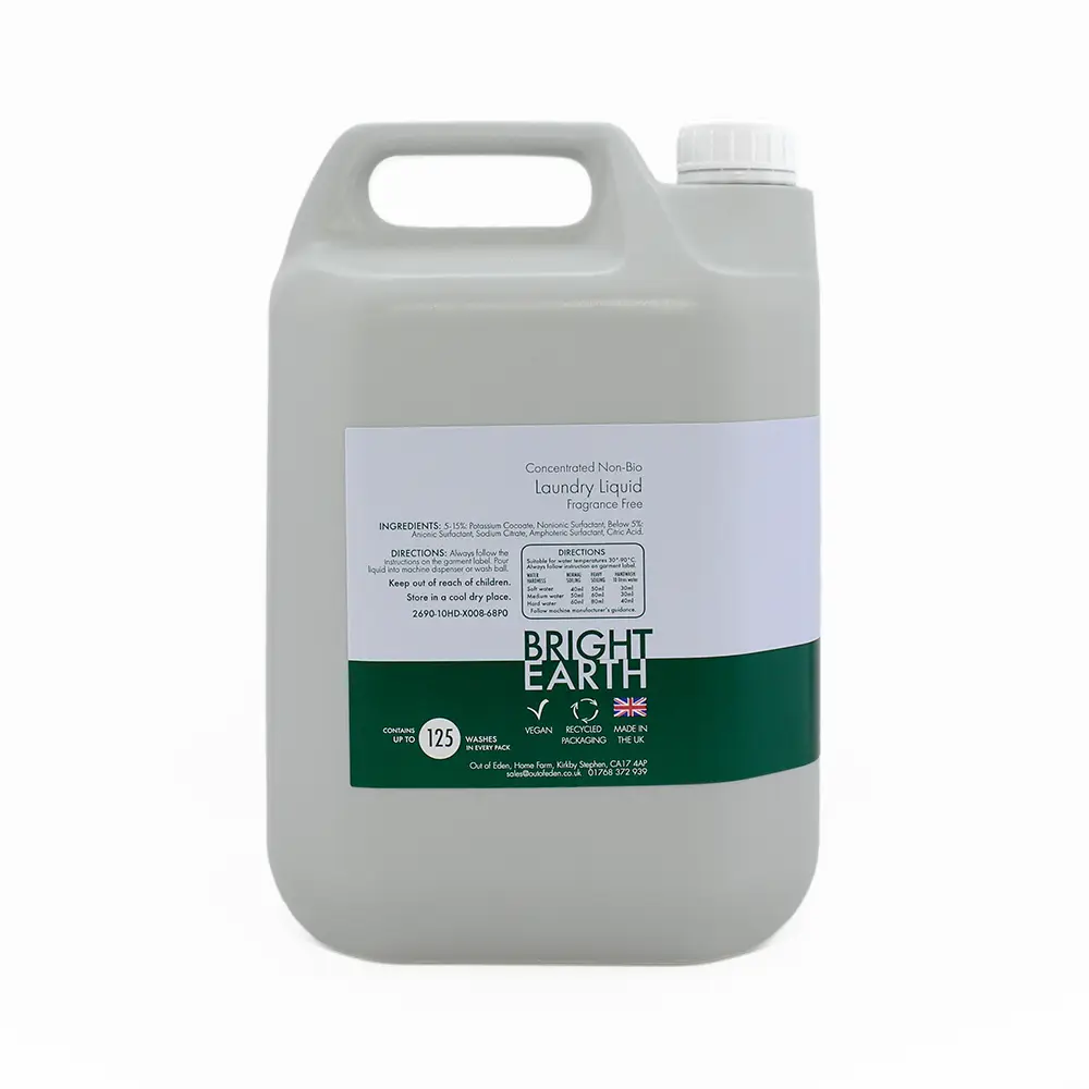 Bright Earth Non-Bio Laundry Liquid 5L - 125 Washes