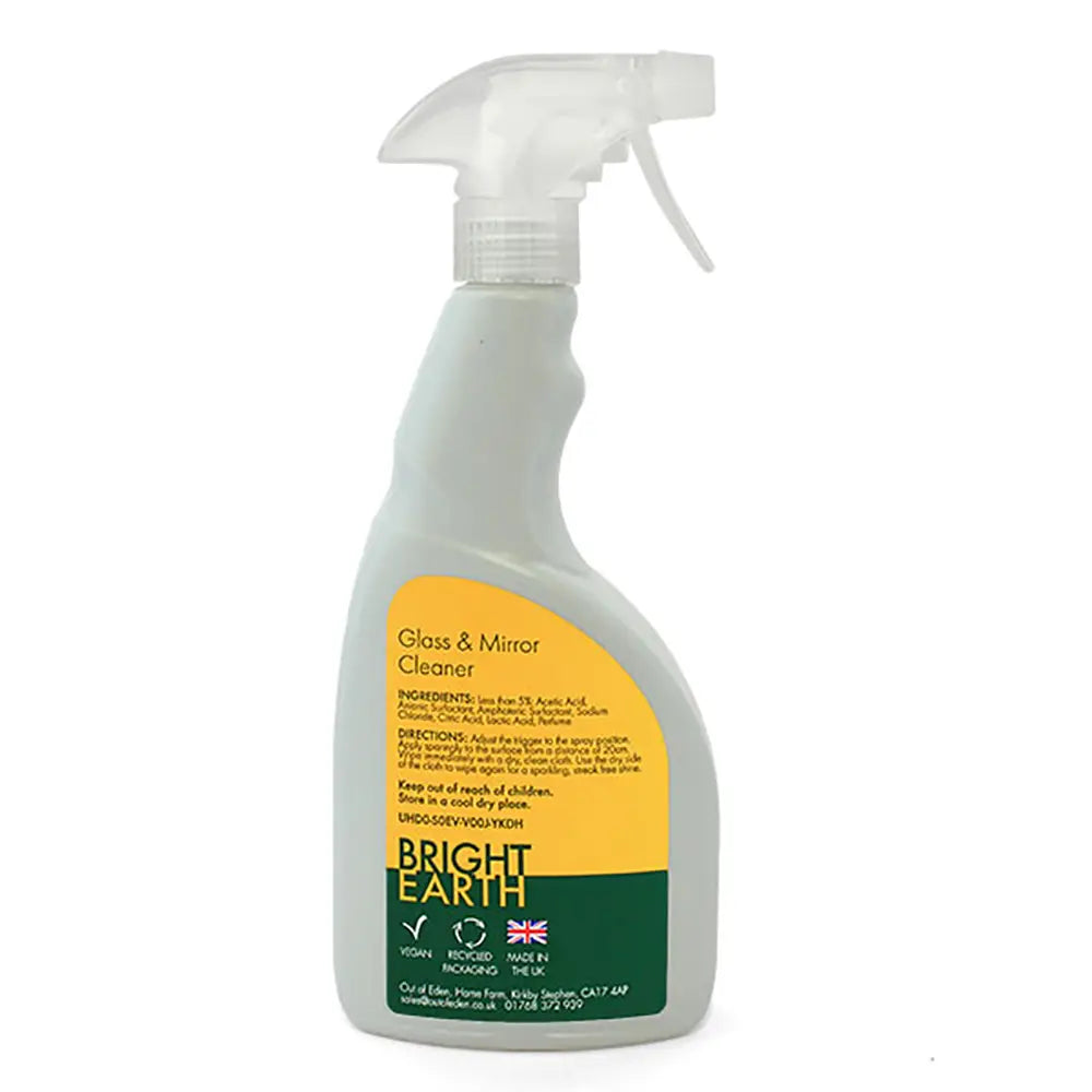 Bright Earth Glass & Mirror Cleaner in spray bottle 500ml