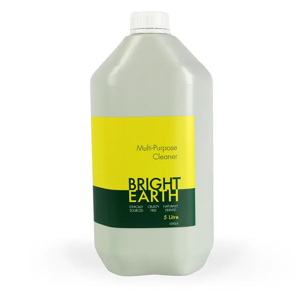 5-liter container of Bright Earth multi-purpose cleaner on a white background
