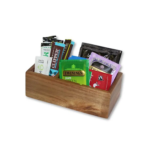 Acacia Refreshments Holder - Natural