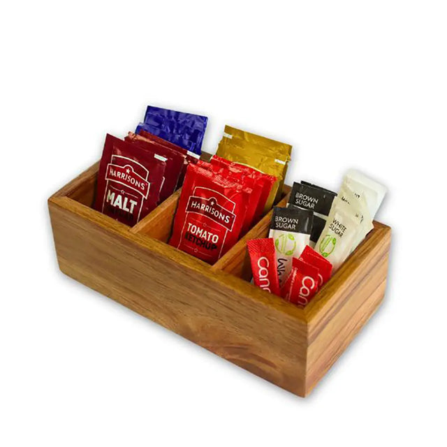 Acacia Refreshments Holder - Natural