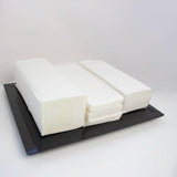 Black melamine Hospitality Tray with paper towels 