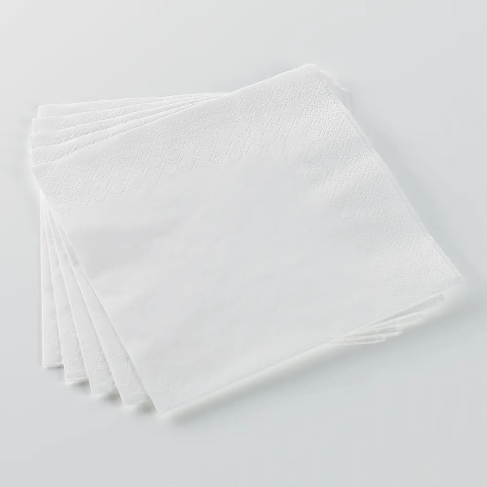 Neat pile of 2 ply paper napkins 