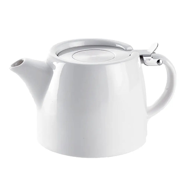 White Stubby Teapot 530ml