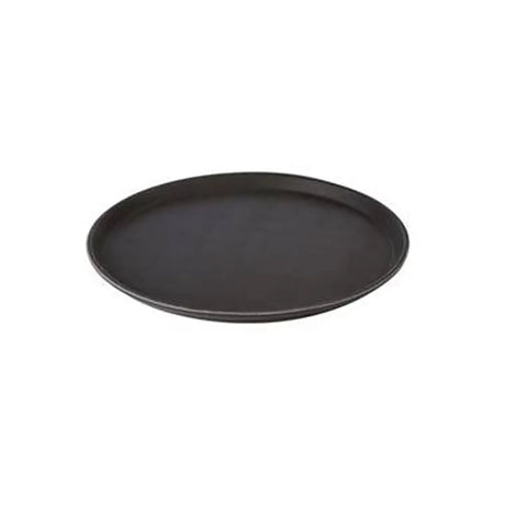 Large Black Round Non-Slip Tray on white back ground 
