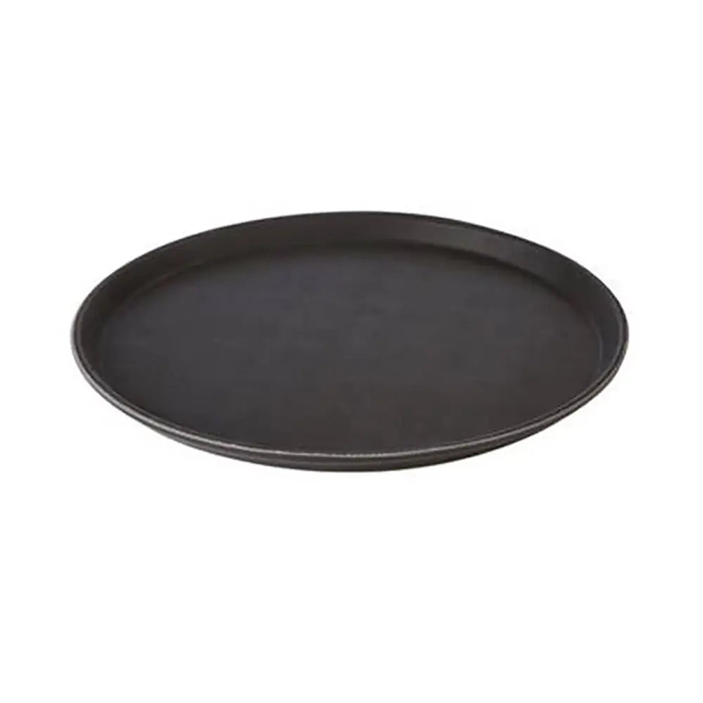 Small Black Round Non-Slip Tray