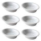 Toughened Lipped Oval Dish - 18cm - Pack of 6