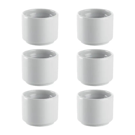 Toughened Egg Cup Set of six on a white background