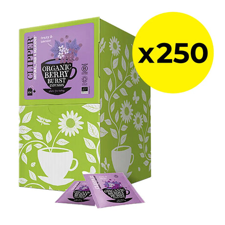 Clipper Organic Berry Burst Tea Bags - Tag & Envelope