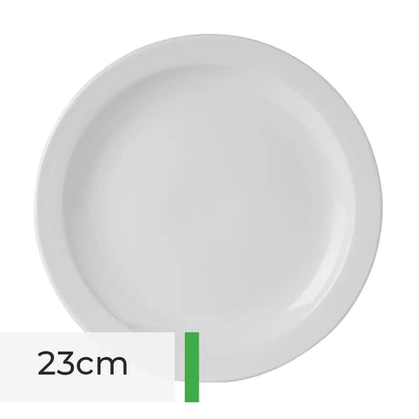 Toughened Narrow Rim Plates 23cm