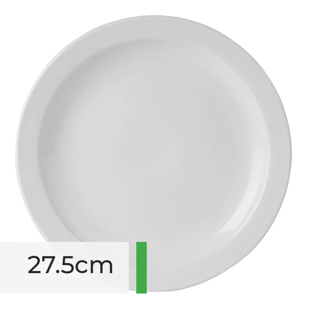 Toughened Narrow Rim Plates 27.5cm