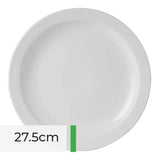 Toughened Narrow Rim Plates 27.5cm