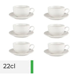 22cl Toughened Cappuccino Cup pack of six