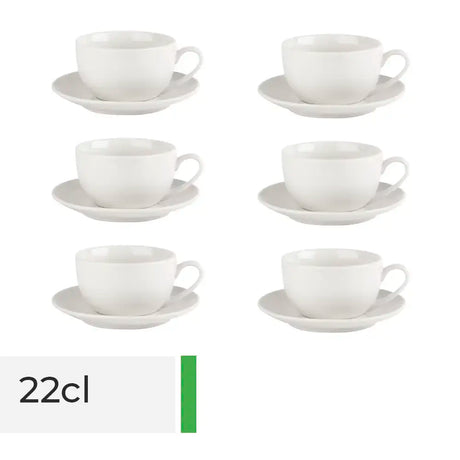 22cl Toughened Cappuccino Cup pack of six