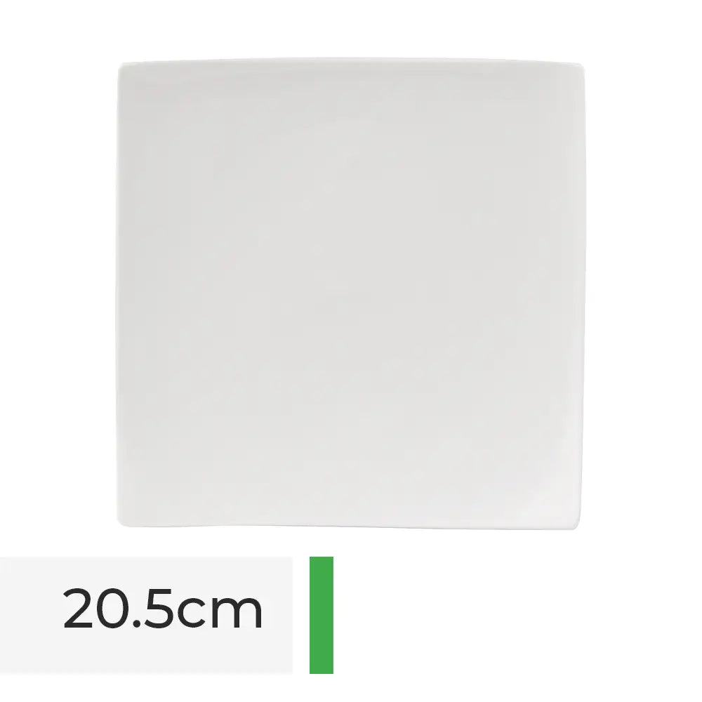 Toughened Square Plate 20.5cm