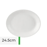 Toughened Oval Plate 24.5cm