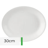 Toughened Oval Plate 30cm
