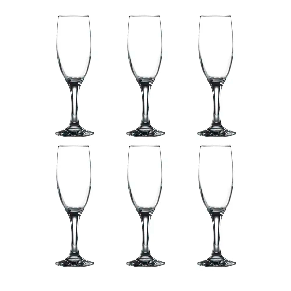 Toughened Champagne Glass 190ml - Pack of 6