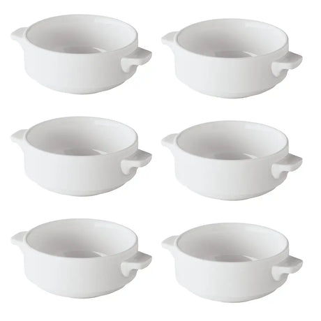 Toughened Stacking Soup Bowl 28cl pack of 6