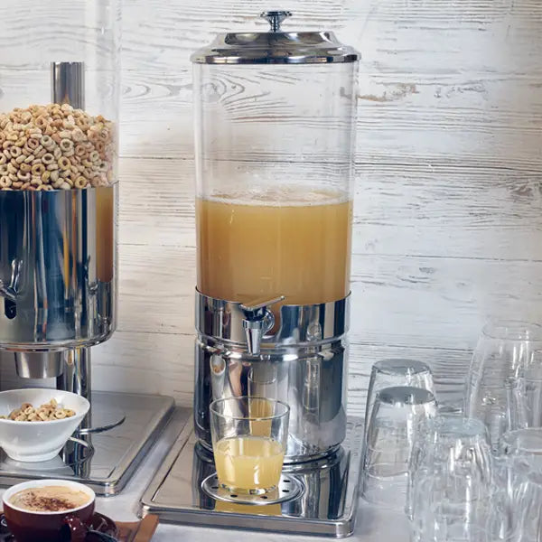 Stainless Steel Juice Dispenser 7L in lifestyle setting 