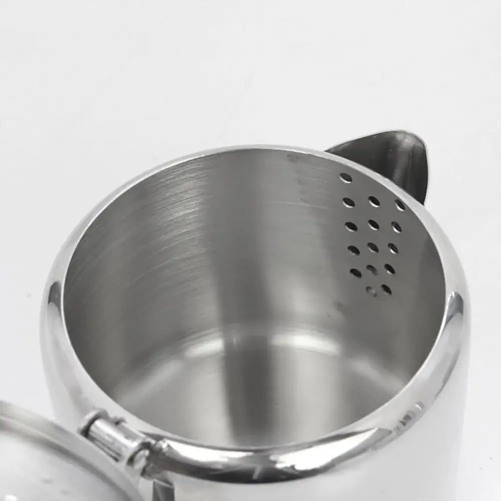 Stainless Steel Teapot - 1L inside detail 