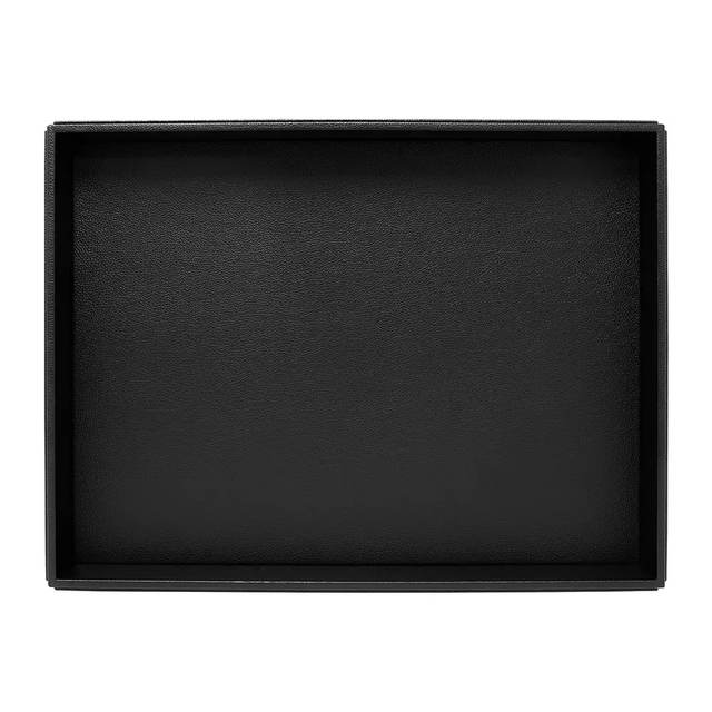 Faux Leather Room Tray 40x30cm - Black