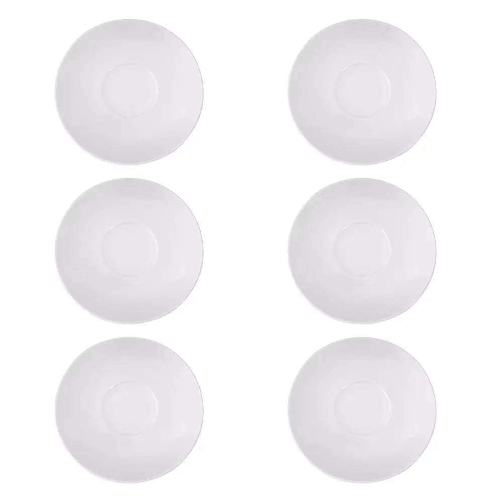 Toughened Stacking Saucer - Pack of 6