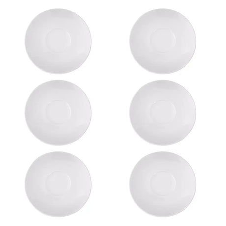 Toughened Stacking Saucer - Pack of 6