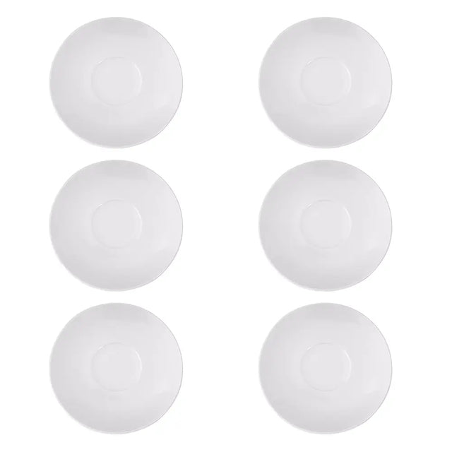 Toughened Stacking Saucer - Pack of 6