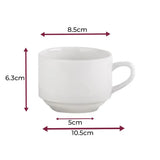 Toughened Stacking Cup 20cl - Pack of 6