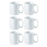 White Toughened Straight Sided Mug 340ml - Pack of 6