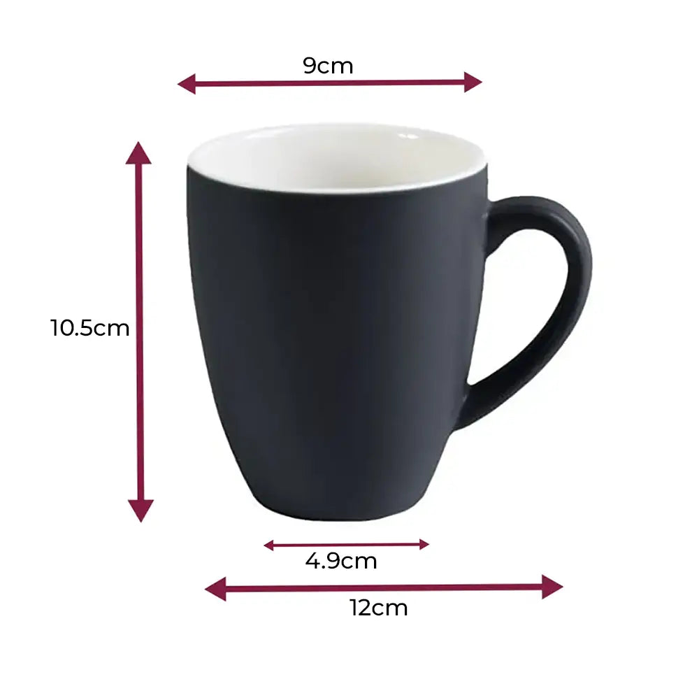 Toughened Black Mug 400ml - Pack of 6