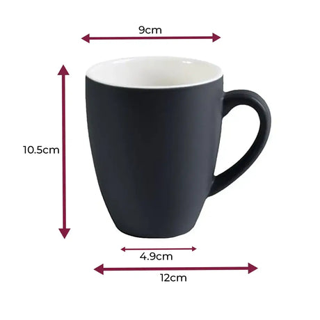 Toughened Black Mug 400ml - Pack of 6