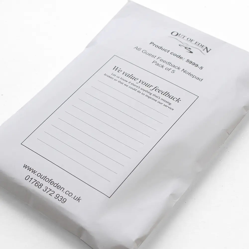 A6 Guest Feedback Notepad - Pack Of 5