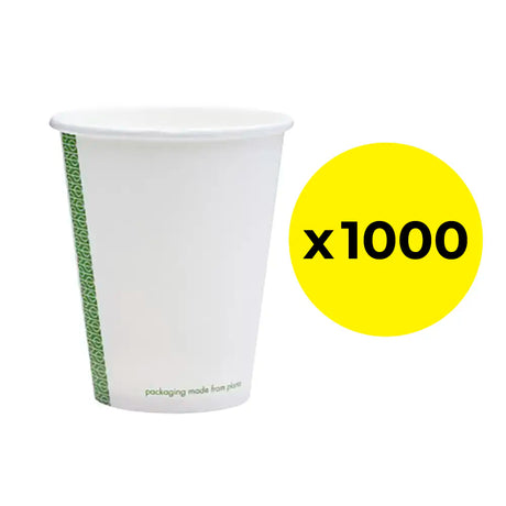 Vegware Compostable Paper Cup pack of 1000