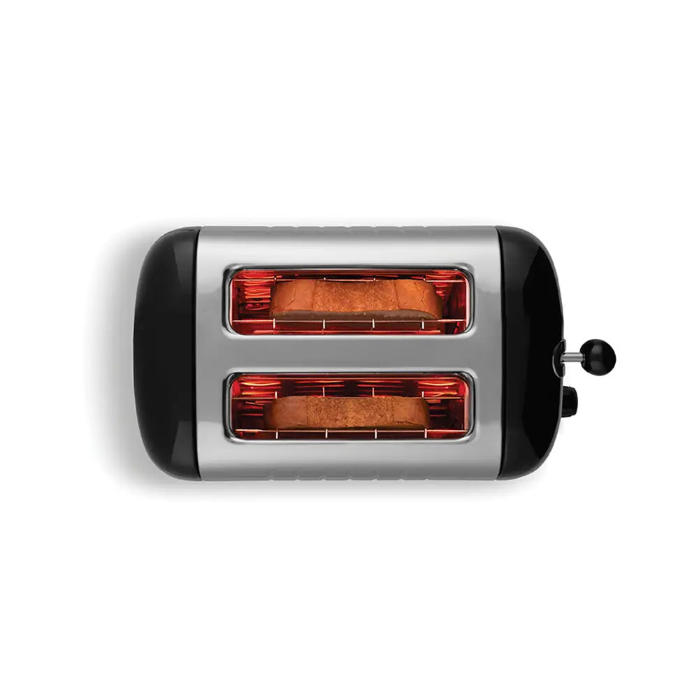  Dualit Lite 2 Slot Toaster black and sliver 