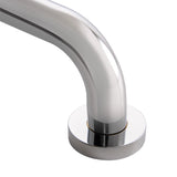 Chrome grab rail on a white background