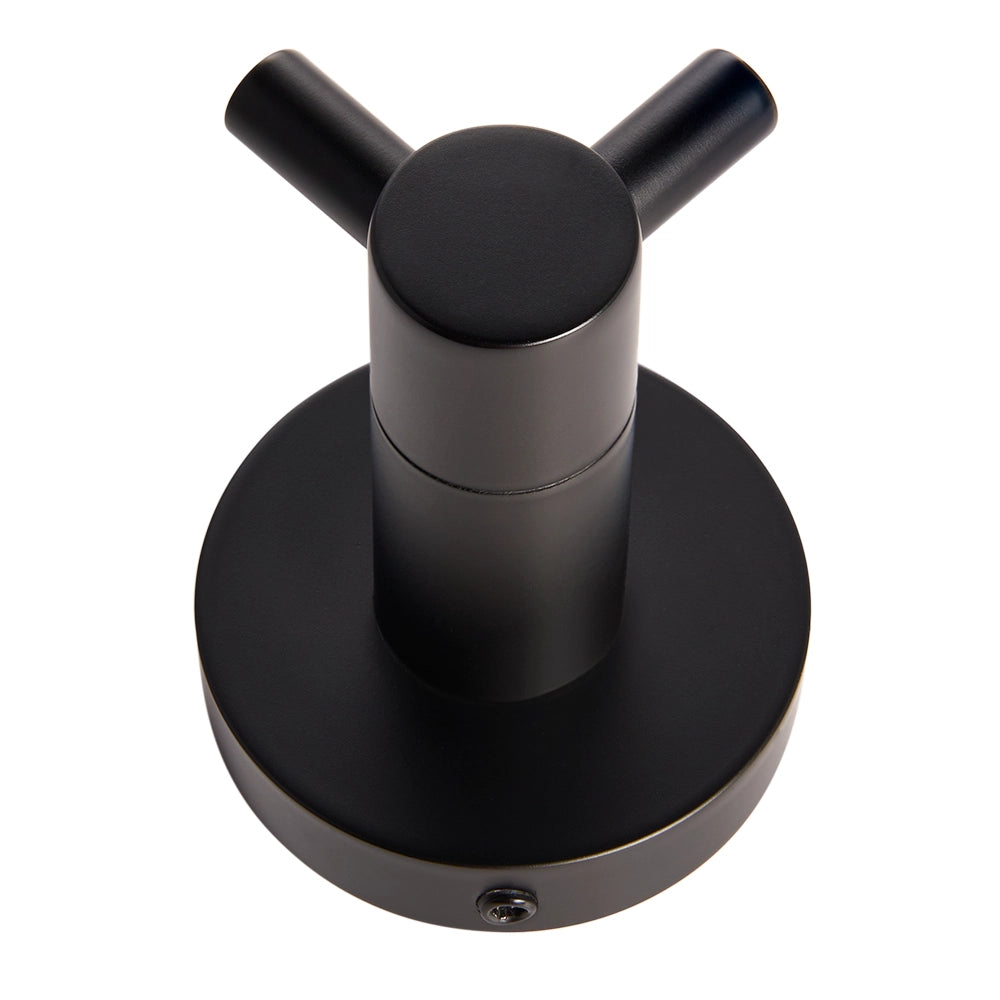 Double Door Hook Black