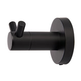 Black wall hook on a white background